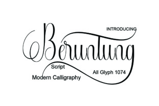 Beruntung: A Script Font with Heart and Character