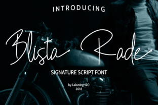 Blista Rade: A Handwritten Script Font That Feels Like Your Best Creative Instinct