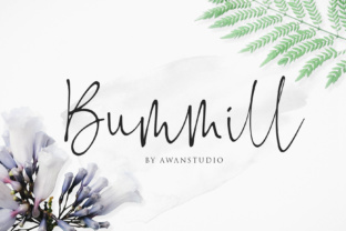 Bummill: An Elegant Script Font for Handmade Brands