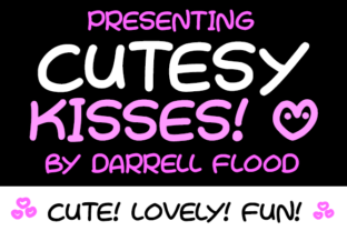 Cutesy Kisses: A Font for Heartfelt Editorial Design