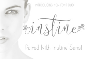 Instine: A Script Font with Modern Elegance for Editorial Design