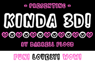 Kinda 3D: A Playful Typographic Statement