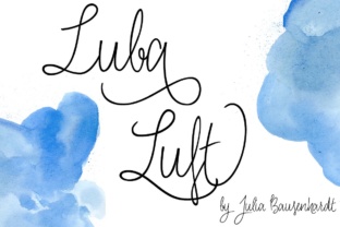 Luba Luft: A Script Font for Editorial Elegance