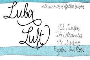 Luba Luft Bold: A Script Font for Editorial Elegance