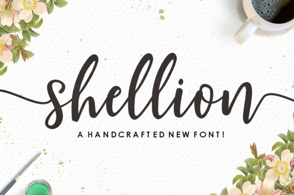 Shellion: A Script Font for Editorial Design and Branding