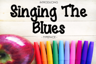 Singing the Blues Font: A Handwritten Display Typeface That Delivers Charm