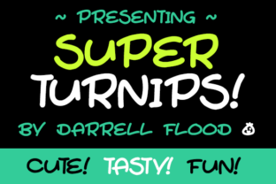 Super Turnips: A Playful Script Font for Family-Friendly Branding