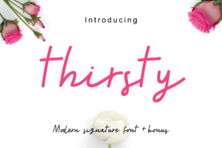 Thirsty: A Script Font for Editorial Soul