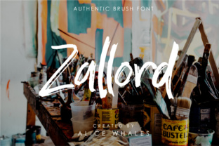 Zallord: A Bold Brush Font for Digital Design